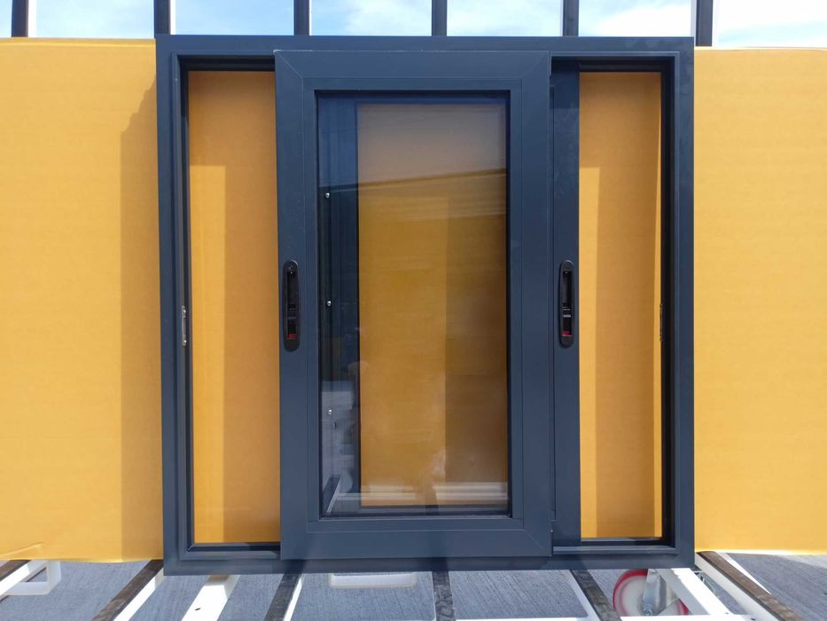 Okno aluminiowe przesuwne 1000x1000 zimne - na wymiar!