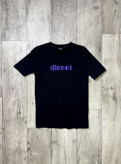 Diesel футболка S размер черная с принтом