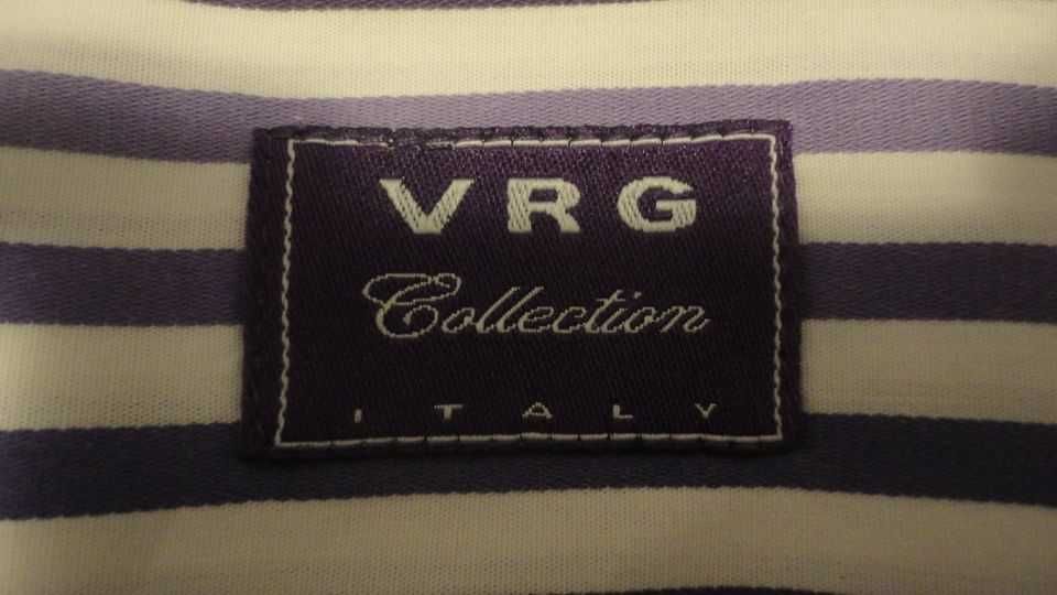 Camisa de senhora às riscas roxas V R G Collection