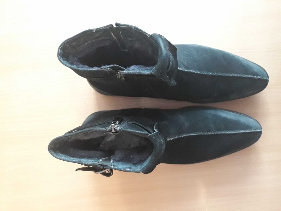 Мужские зимние ботинки из набука
