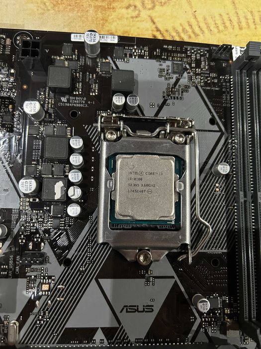 Комплект Intel core i3 8100 + Asus H310M-K LGA1151