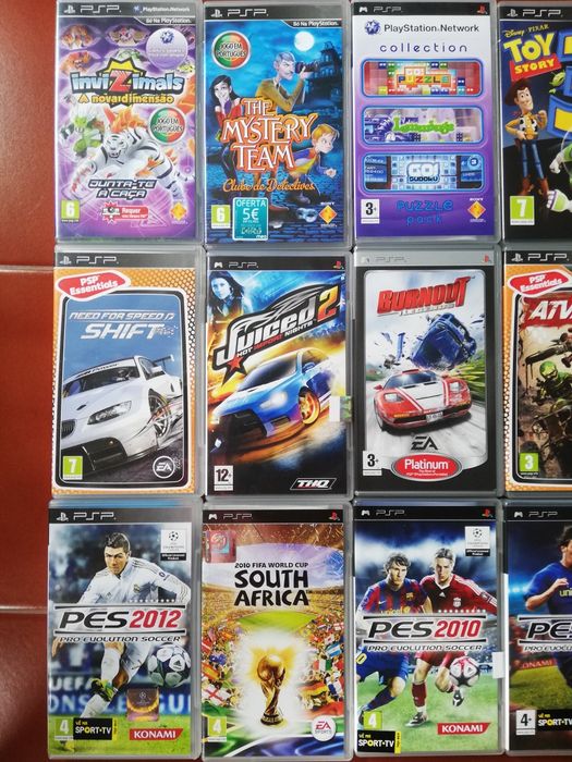 Jogos PSP - 19 jogos oficias com selo de compra