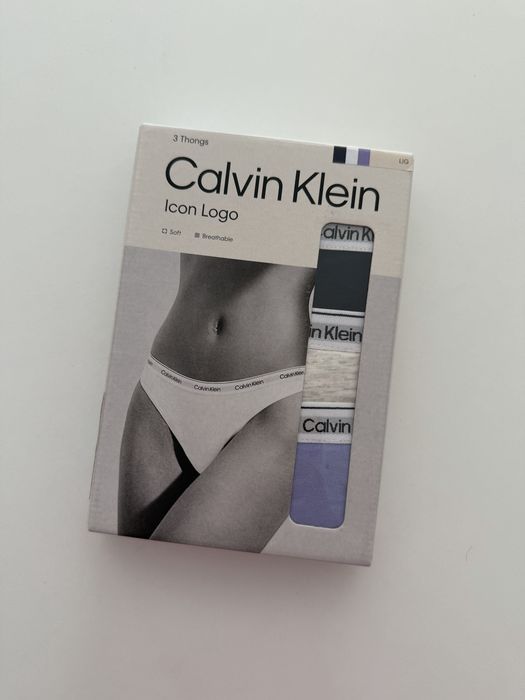 Calvin Klein – 3-pak damskich stringów L nowe