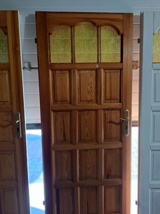 Skrzydła drzwiowe drewniane 4 sztuki