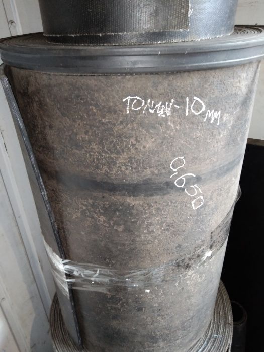 Шкребок гумовий, армований, на отвал, для ковшей на снігоприбиральні