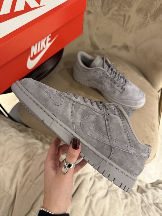 (36-45) Жіночі кросівки Nike SB Dunk Low Supreme Grey найк данк сірі
