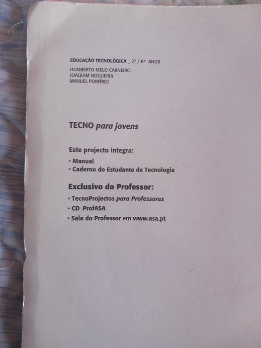Manuais Tecno para Jovens 7°,8° Anos