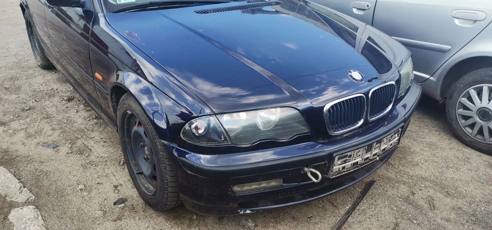 BMW E46 320 2.0D maska lampy zderzaki szyby silnik skrzynia