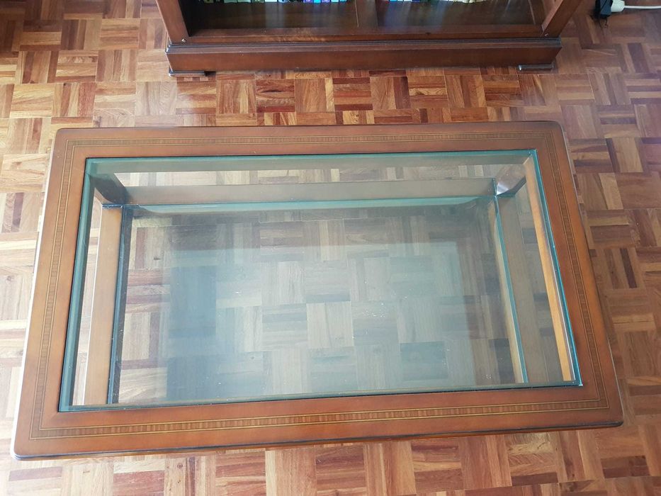 Mesa de centro sala cerejeira velha 108x63x40