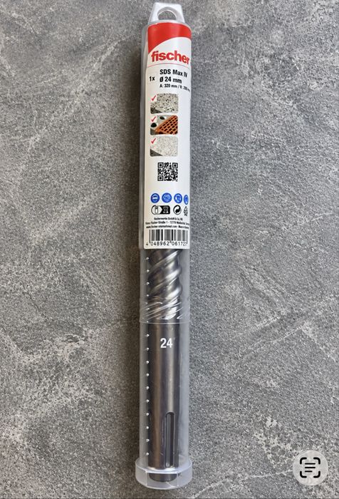 Wiertło udarowe Fischer SDS Max IV 24x320 mm nowe