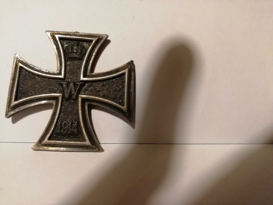 Lote Medalhas Cruz Honra+Cruz Ferro 2cl+Documento 1914-18 WW1 Alemanha