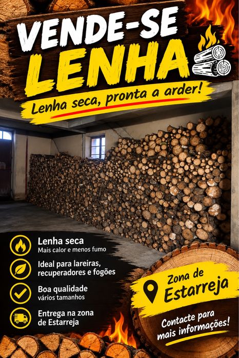 Lenha seca eucalipeto