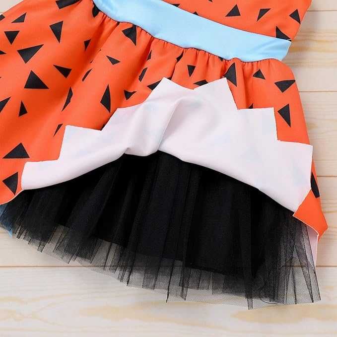 Strój jaskiniowca dla dziewczynki 70 cm kostium karnawałowy Flinston