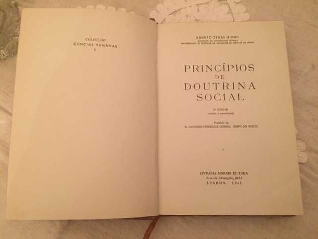 Livro " Princípios de Doutrina Social" -Adérito Sedas Nunes