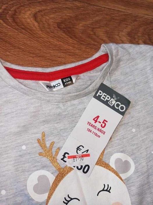 Кофта реглан футболка на дівчинку зріст 104 110
PEP&CO