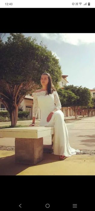 Suknia ślubna ecru M