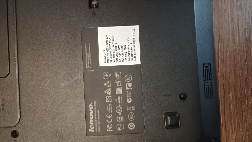 Ноутбук Lenovo G575 4 gb AMD Radeon HD 6310M 512 gb HDD