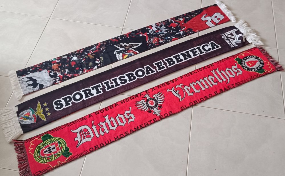 3 cachecois do Benfica
