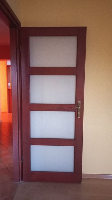 6 sztuk Piękne Drzwi wewnętrzne z naturalnego drewna wraz z futryną