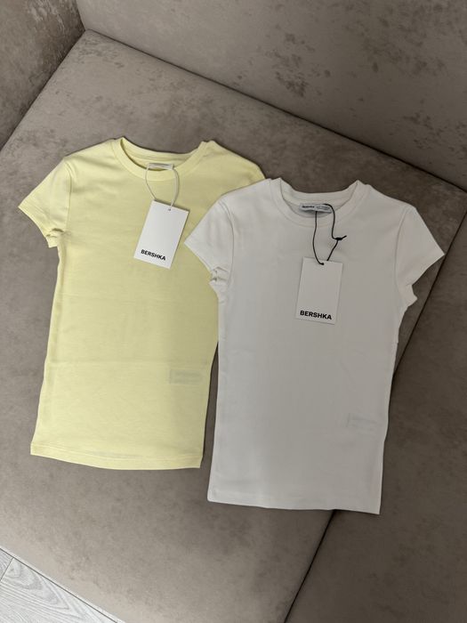 XXS, XS, S, M Футболки Bershka бершка, футболки в стилі скімс skims