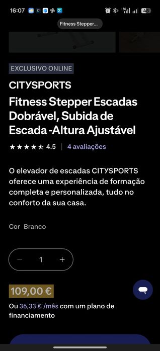 Fitness stepper Decathlon