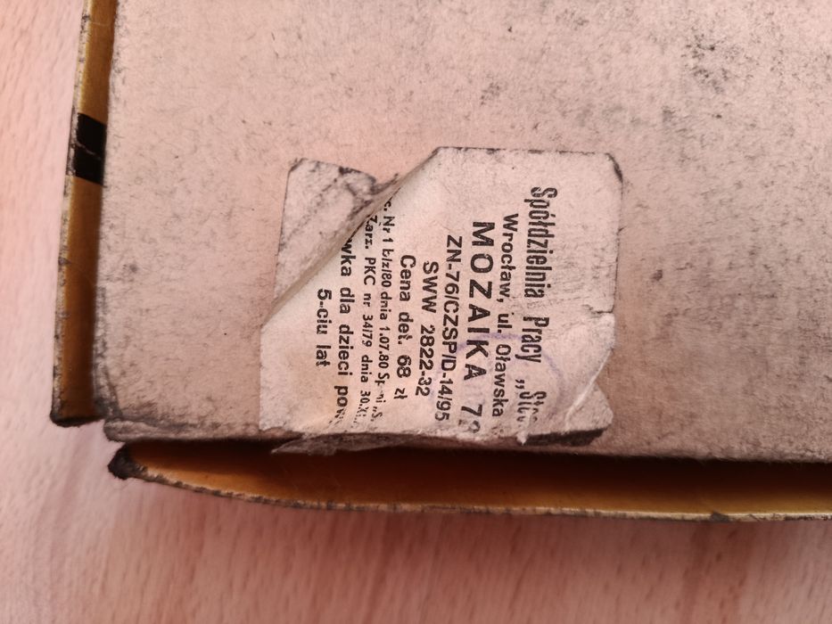 Stara gra dla dzieci mozaika 72 z prl