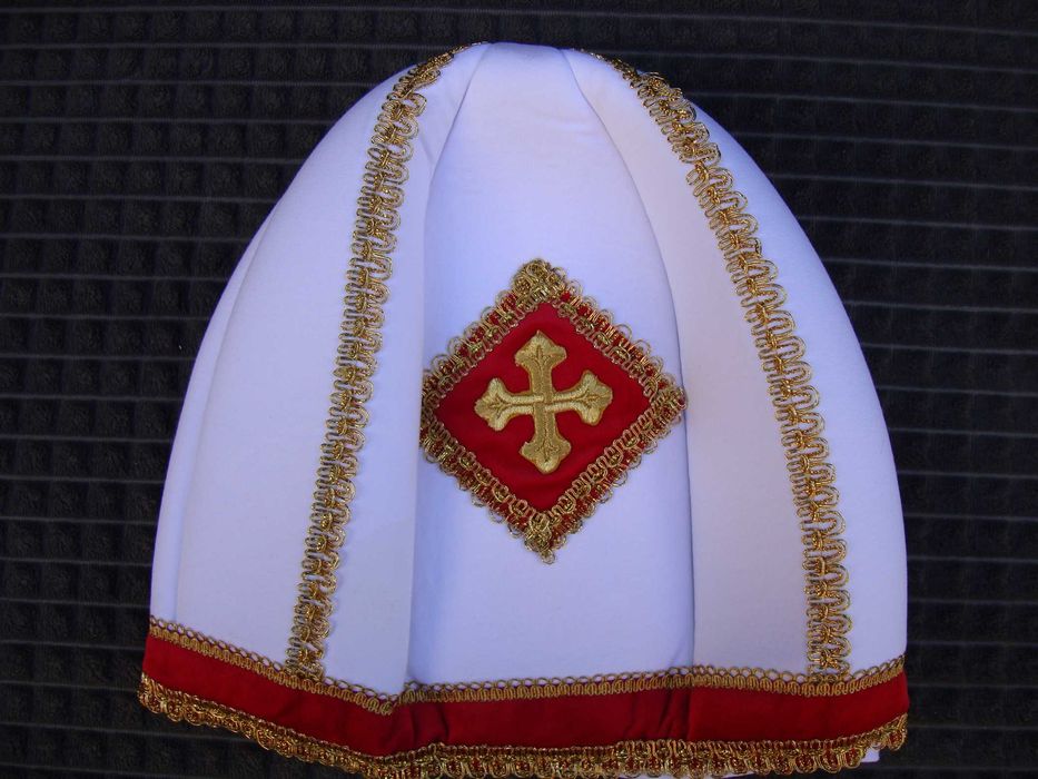 Шапка (Митра) Святого Миколая православна червона