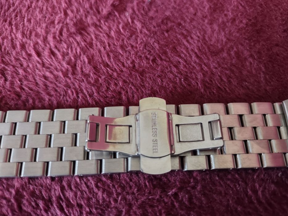 Bransoletka do zegarka z pełnymi ogniwami 22mm