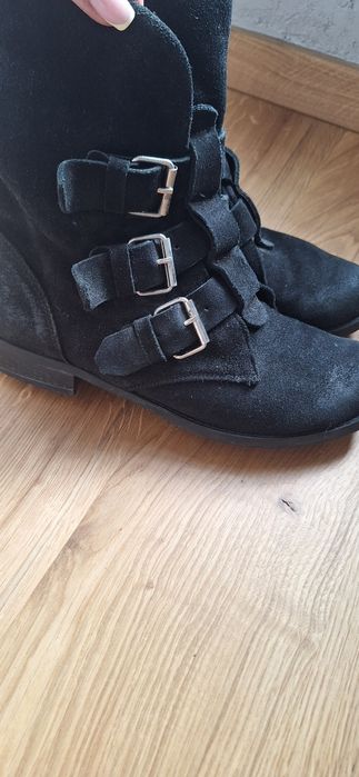 Buty botki skórzane 38 Pisarek