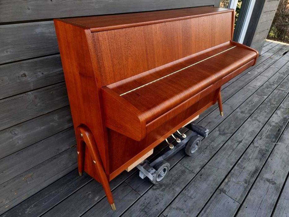 Pianino SAUTER 101cm RENNER 1960r moderator BRĄZOWY MATOWY