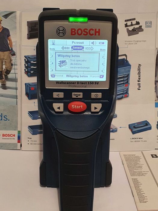 Najlepszy nowy wykrywacz detektor BOSCH D-TECT 150 SV Wallscanner 15cm