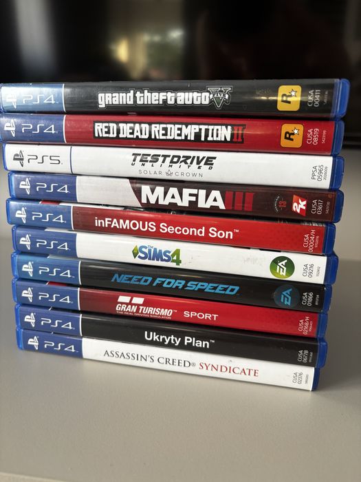 Dziesięć gier na konsole playstation4/5