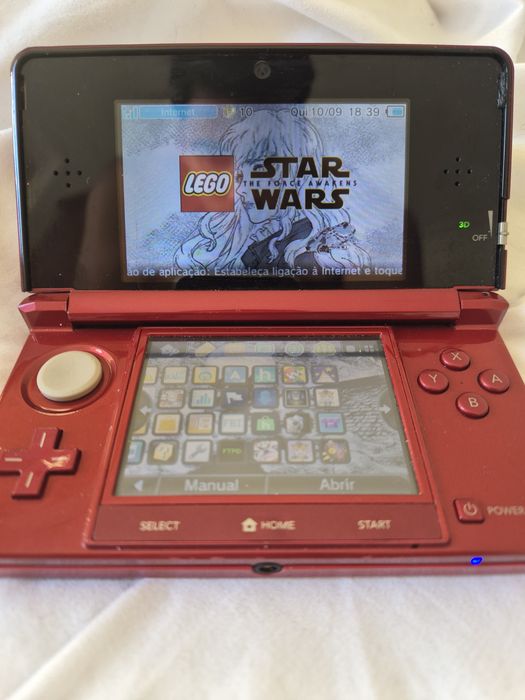 Nintendo 3DS Vermelha modificada