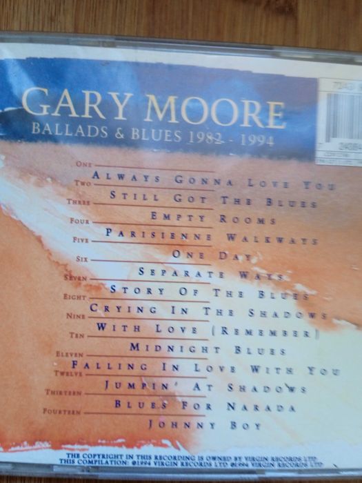 Płyta CD Audio GARY MOOORE -1982  Ballads Blues 1994.