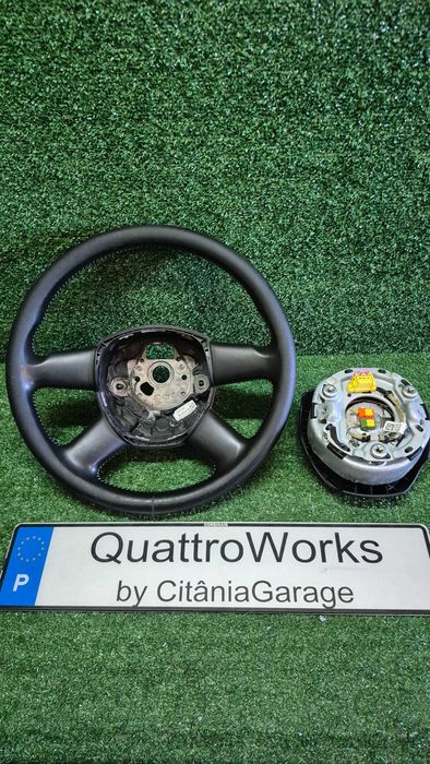 Volante 4 Braços Completo Com Airbag Audi A3 8P A4 B7 A6 C6 Ref. 8P0419091BF ORIGINAL COMO NOVO