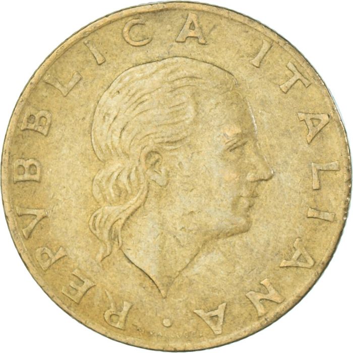 Moeda  de 200 liras 1980
