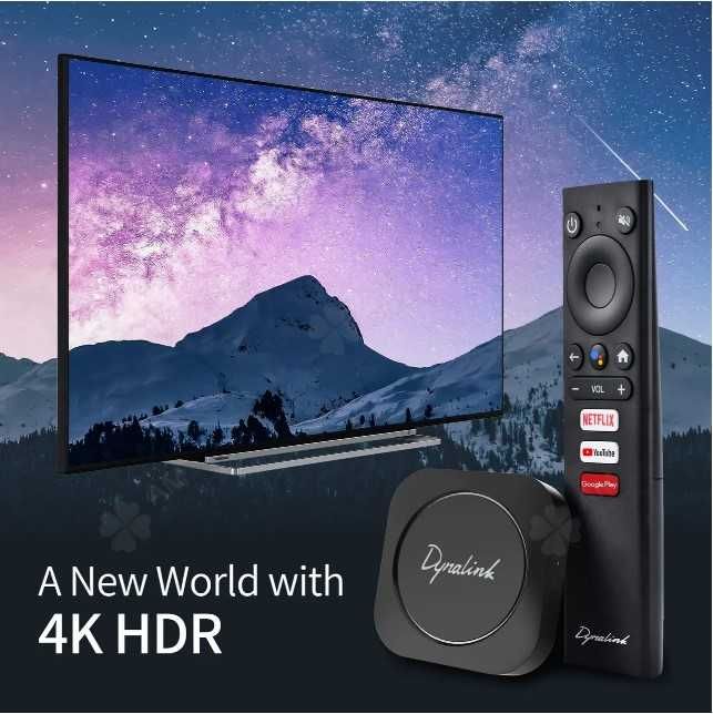 Медіаплеєр ТВ-бокс DYNALINK AndroidTV Box Amlogic S905Y2 новий