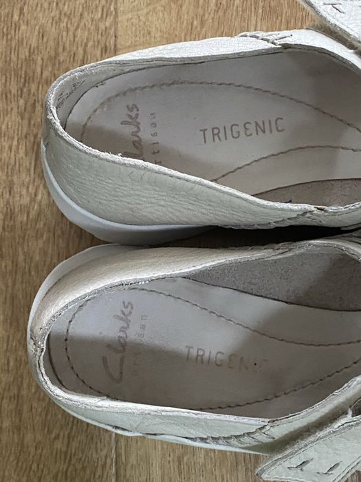 Clarks trigenic 38 beżowe buty damskie rzepy