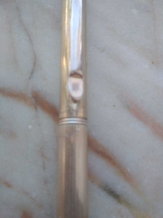 Caneta esferográfica em prata, Lalex 1938 - coleção