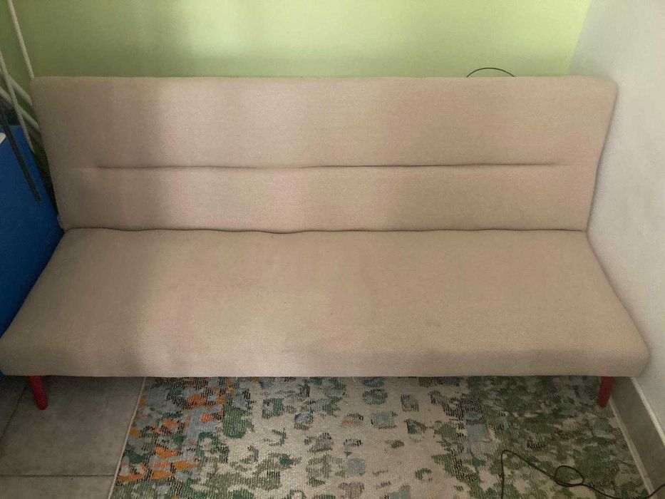 Sofá cama bege 165 de largura