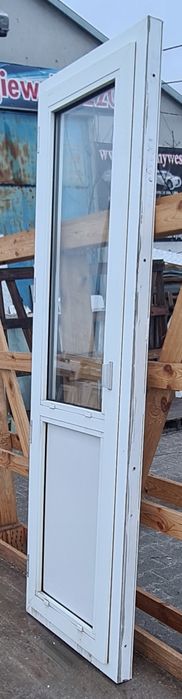 OKNA KacprzaK Okno Balkonowe 68X209 Używane PCV Białe Lider Okna OLX