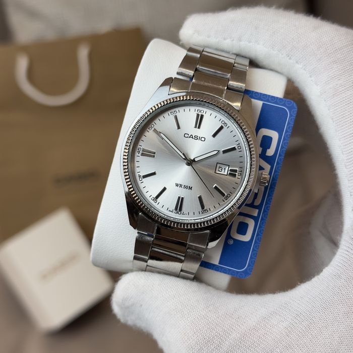 Годинник Casio MTP-1302 Silver  | Casio mtp 1302 | касіо мтп 1302 сірі
