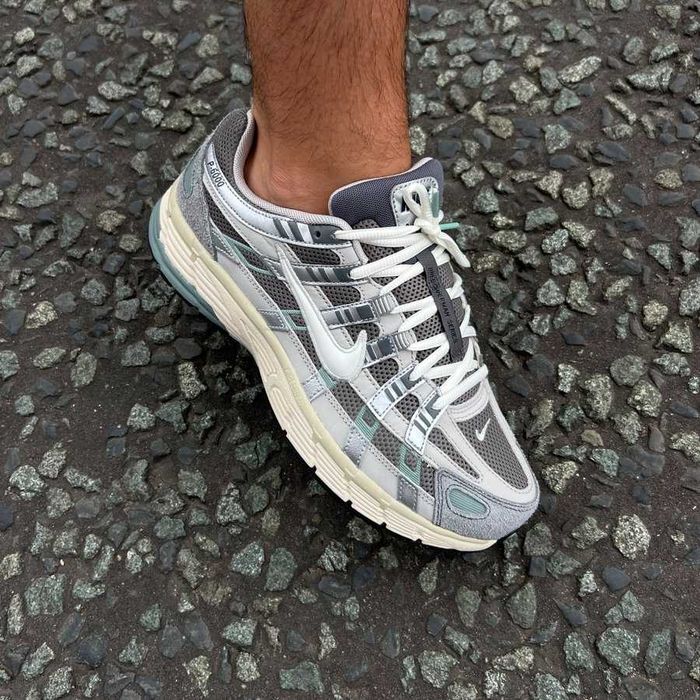 Кроссовки Мужские Nike P6000  Flat Pewter Grey Beige Green/Кросівки Чоловічі Найк