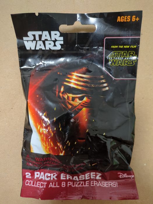 Star Wars Eraseez - Колекційні гумки (2 шт), нові, оригінал