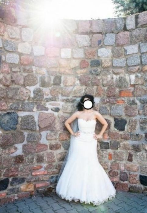 Piękna suknia ślubna Pronovias Urdiel koronkowa rozm.38
