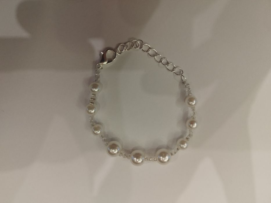 Praca moich rąk, szyta bransoletka