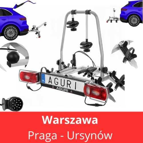 AGURI CRUISER Platforma na hak na 2 rowery Silver Praga WWa