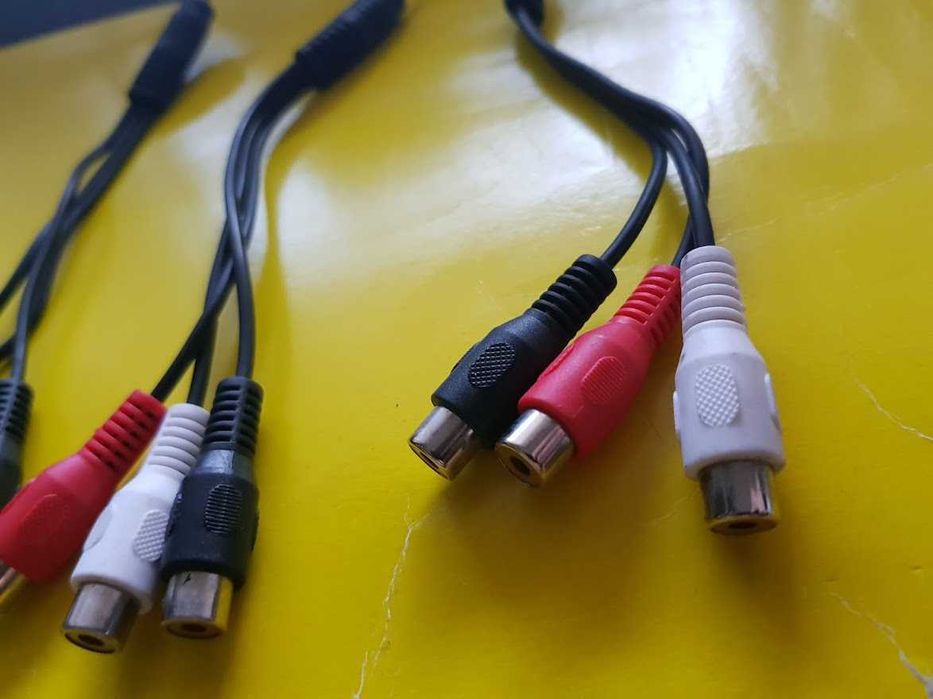 Przejściówka z JACK 3,5mm 4P na RCA (3x CHINCH)