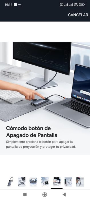 Baseus Hub USB C 10 Gbps Adaptador com Gigabit