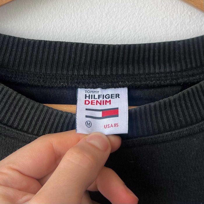 Tommy Hilfiger Denim OG Vintage Crewneck Bluza Retro Haft